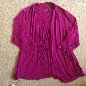 Pink drapey cardigan